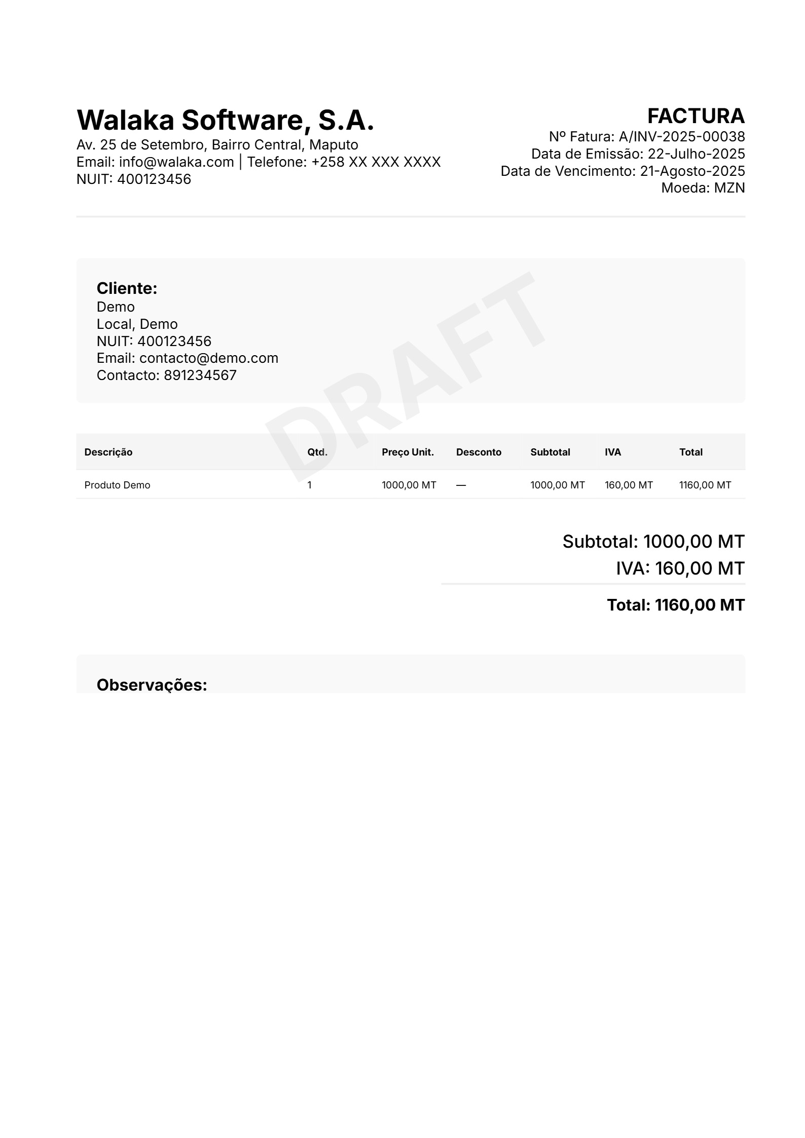 Classic Template Preview