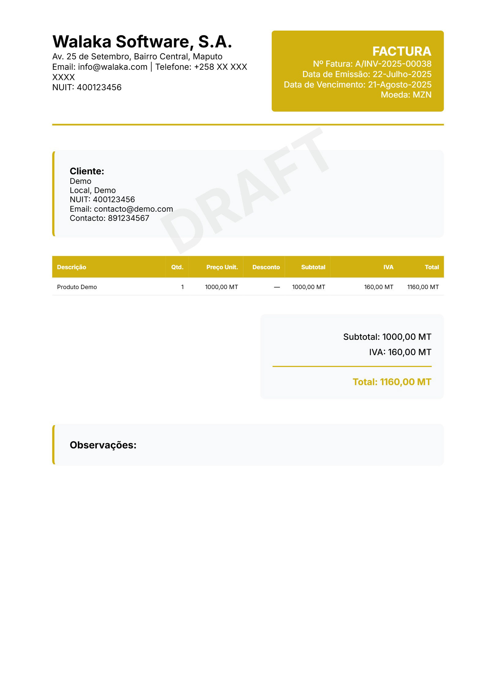 Modern Template Preview